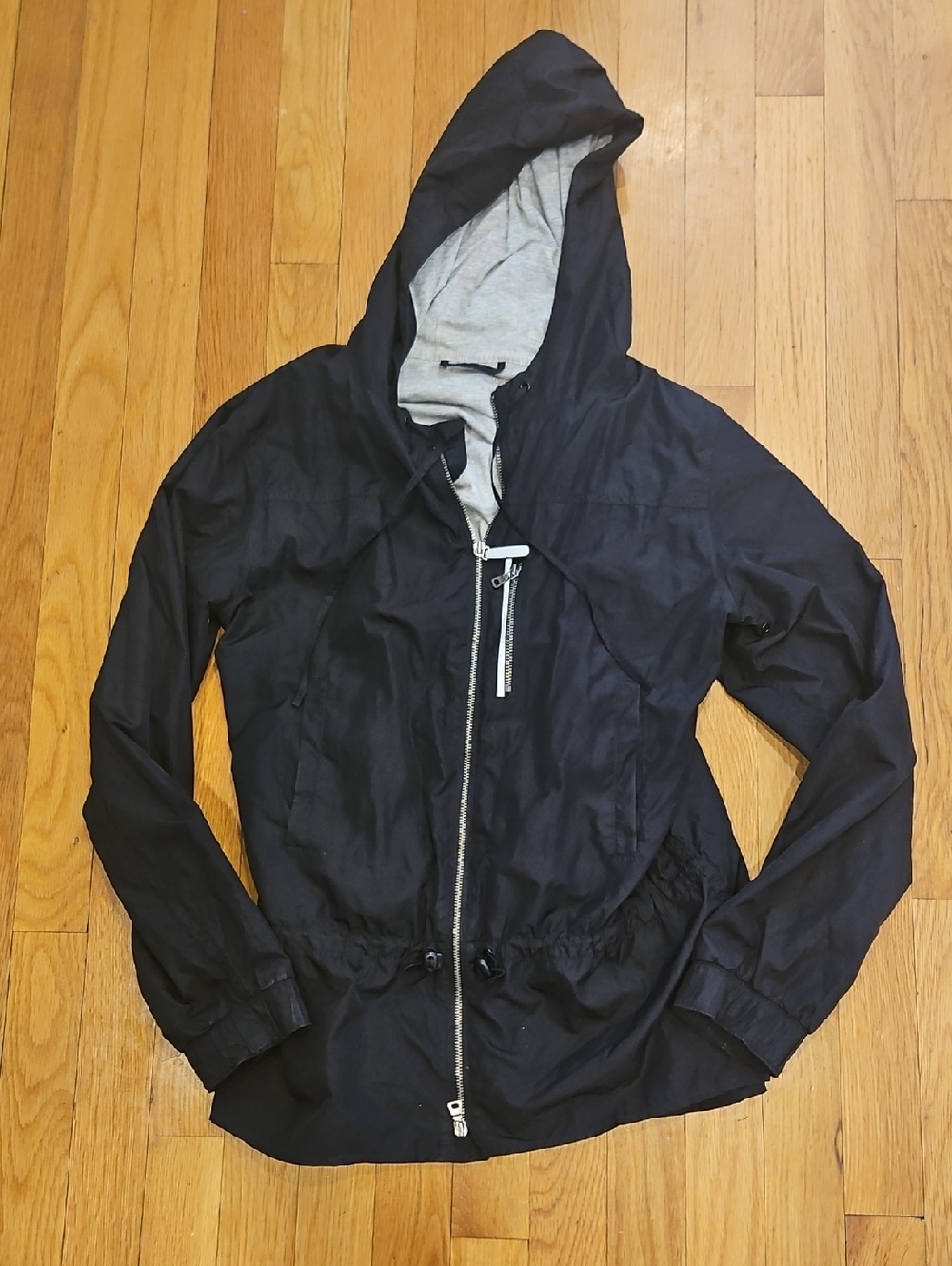 Hooded Lined Jacket in Black